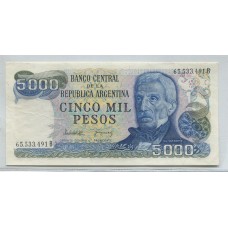 ARGENTINA COL. 660a BILLETE DE $ 5.000 SIN CIRCULAR BOT. 2476